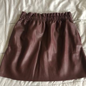 Zara Leather Skirt